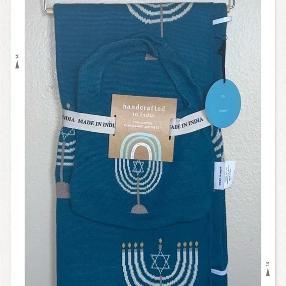 Baby Blanket & Bib gift set bundle for Hanukkah NWT - Picture 15 of 15